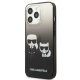 Karl Lagerfeld iPhone 13 Case Ikonik Karl & Choupette Black