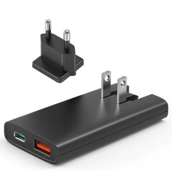 USB sienas lādētājs Choetech PD6011 65W GaN Melns