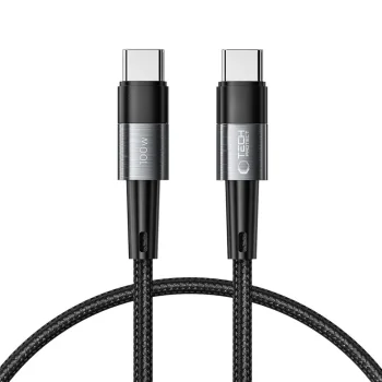 Tech-Protect UltraBoost USB-C / USB-C PD kabelis 100W 5A 0.25m, pelēks