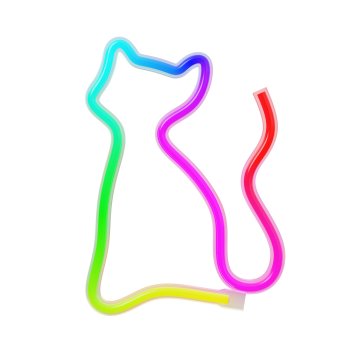 RGB неоновый светильник Кот FLRN03 с пультом Forever Light