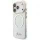 Guess IML Script Metal MagSafe caurspīdīgs vāciņš iPhone 18 Pro / 17 Pro