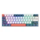Механическая игровая клавиатура Machenike K500-B61, Red Switch, бело-синяя