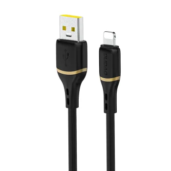 Кабель Dudao L25L 30W USB-A - Lightning силиконовый 1 м, черный