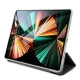 Guess Saffiano atverams vāciņš iPad 12.9\" (2021) planšetdatoram, melns