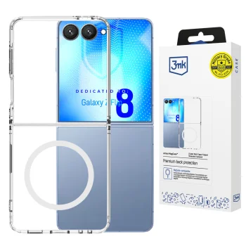 Vāciņš 3mk Armor Magcase telefonam Samsung Galaxy Z Flip 8, caurspīdīgs