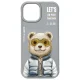 Telefona vāciņš Nimmy Cool&Cute 2.0 Bear iPhone 15 6.1\", pelēks