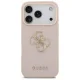 Guess iPhone 17 Pro vāciņš Grained Big 4G & Classic Logo, rozā