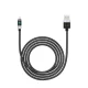 Orico LDA2L USB-A uz Lightning kabelis 12W ar LED displeju 0.5m, melns un sudraba
