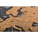 Nokasāmā Ceļotāja Pasaules Karte Plakāts 82x59cm, Lieliska dāvana 23443 | World Map Scratch Card