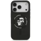 Чехол Karl Lagerfeld Silicone Karl&Choupette Ring MagSafe для iPhone 18 Pro Max / 17 Pro Max, черный