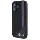 BMW M Meshed Tricolor Stripes MagSafe vāciņš iPhone 16 - Melns