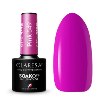 Claresa Pink 549 gēla nagu laka, 5 g