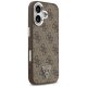 Guess iPhone 17 Case 4G PU Leather Case with MagSafe, Brown