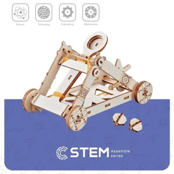 Деревянный конструктор Катапульта, STEM-игрушка