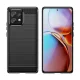 Carbon Case silikona vāciņš Motorola Edge 40 Pro, melns