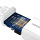 Wozinsky WGWCW USB-A USB-C 20W tīkla lādētājs, balts