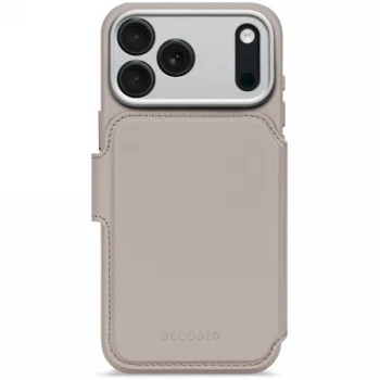 Decoded ādas noņemams maka maciņš ar MagSafe iPhone 17 Pro Max – pelēks | Phone Case Cover