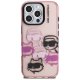 Karl Lagerfeld IML Multi K&C Head Pattern vāciņš iPhone 16 Pro Max, rozā