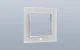 Slēdža rāmis Shelly Frame1White vienvietīgs, balts
