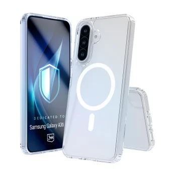 Чехол 3mk Armor MagCase для Samsung Galaxy A36, прозрачный