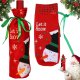 Christmas Bottle Cover Snowman, Red