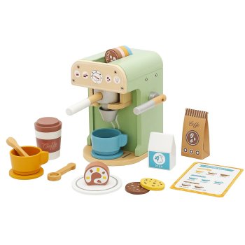 Игровой набор Бариста, деревянная кофемашина с аксессуарами