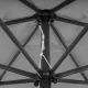 Saliekams dārza un balkona saulessargs 210 cm Pelēks