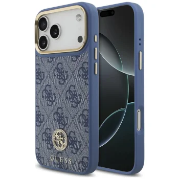 Guess 4G Strass Logo MagSafe ümbris iPhone 18 Pro Max / 17 Pro Max, sinine