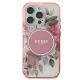 Guess iPhone 16 Pro Max Case IML Flower & Tonal Circle MagSafe, Pink