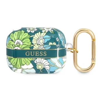 Guess чехол для AirPods Pro Flower Strap Collection Зеленый