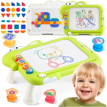 Детская магнитная доска для рисования 3в1 с танграмом Ricokids RK-823