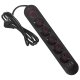 Maclean MCE395 B Power Strip, 5 Outlets + 3xUSB, 1.5m, Black