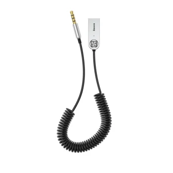 Baseus BA01 AUX Wireless Bluetooth 5.0 Adapter Receiver to USB, Black | Безпроводной Адаптер...