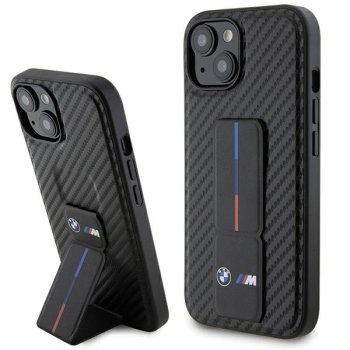 BMW Grip Stand Smooth & Carbon apvalks iPhone 15 - melns | & case for black