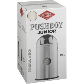Мусорное ведро Wesco Pushboy Junior 22 л, песочно-бежевое