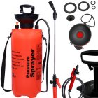 Hand pressure garden sprayer with long lance, 8L, shoulder strap, orange