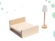 Bērnu Spēļu Koka Leļļu Māja ar Mēbelēm un LED Gaismu LULILO, 78cm | Play Dollhouse with Furniture
