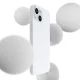 Чехол 3mk Hardy Silicone MagCase для iPhone 15, бело-серебристый