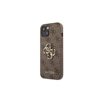 Guess GUHCP13X4GMGBR iPhone 13 Pro Max 6.7" brūns/brūns cietais futrālis 4G Big Metal Logo | brown/brown...
