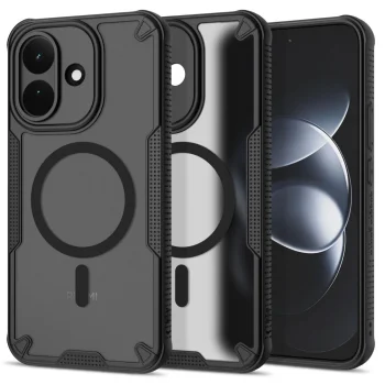 Vāciņš Tech-Protect Rugged Shield MagSafe viedtālrunim Xiaomi Redmi Note 17 Pro 5G, matēts melns