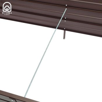 Paaugstinātā dārza dobe Klasika Garden, 1500x750x300mm, brūna