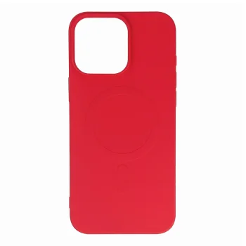 Liquid Silicone iPhone 16 Pro Max vāciņš ar MagSafe, sarkans