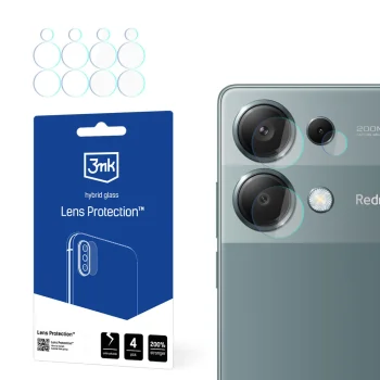 Гибридное защитное стекло для камеры 3mk Lens Protection™ для Redmi Note 13 Pro 4G