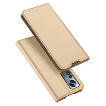 Чехол-книжка Dux Ducis Skin Pro для Xiaomi 12 Pro, золотой