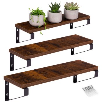 Wall Mounted Plant Shelf 3 Tier Hanging Shelves for Plants Industrial Loft ModernHome