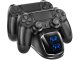 Divkārša uzlādes stacija PS4 pultīm, DualShock 4 lādētājs