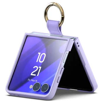 Vāciņš Mercury Gold Ring Case Samsung Galaxy Z Flip8, violets