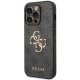 Guess iPhone 15 Pro vāciņš 4G Big Metal Logo, pelēks