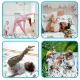 Izglītojošs sarullējams bērnu putu paklājs Nukido NK-342 | Kids Roll-up Foam Mat