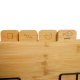 Bamboo Cutting Board Set with Stand 4 pcs RUHHY, natural